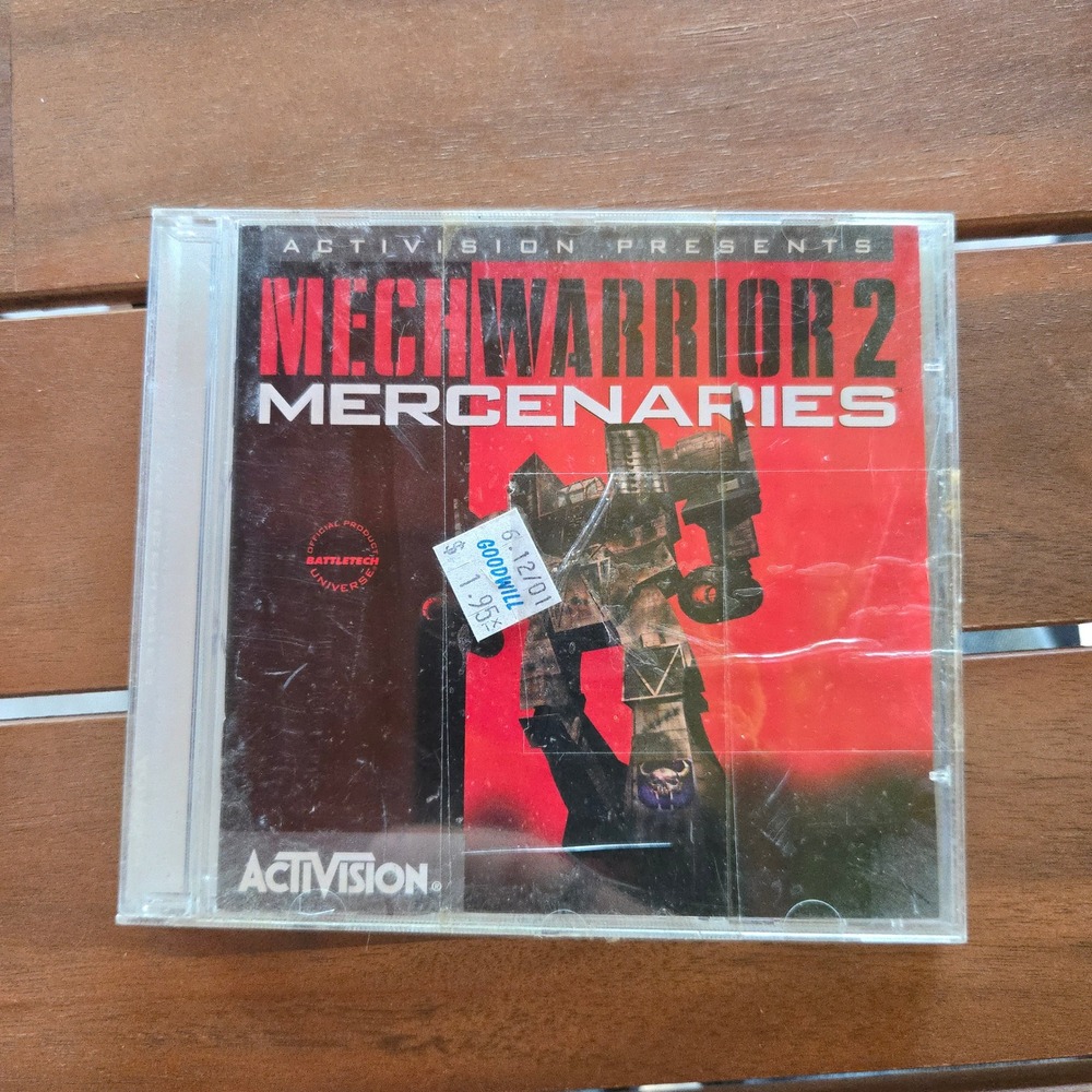 VTG MechWarrior 2 Mercenaries PC Game Activision Red Disc Windows 95 MS DOS 1996